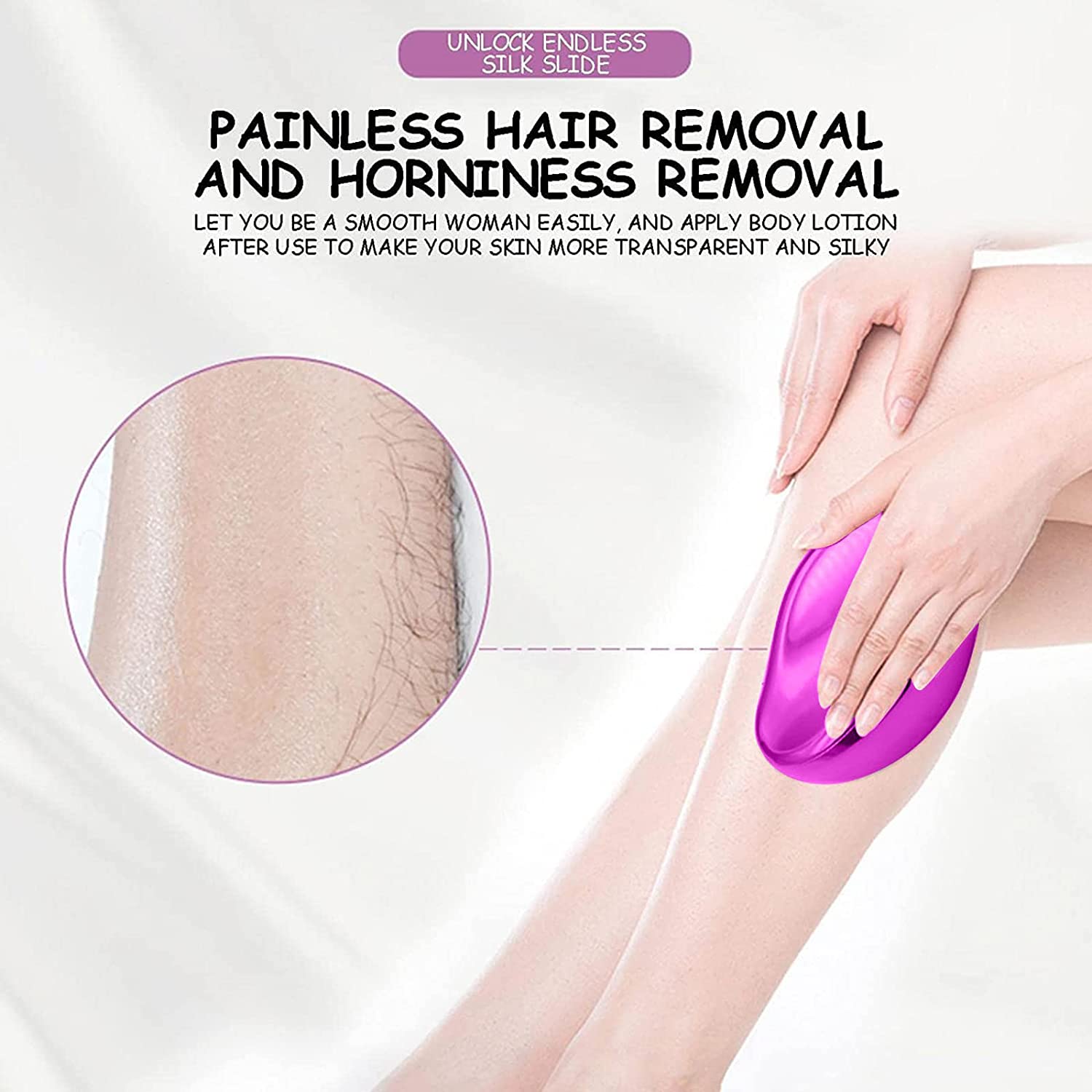 Crystal Hair Eraser – Magic Painless Hair Remover Stone for Men & Women