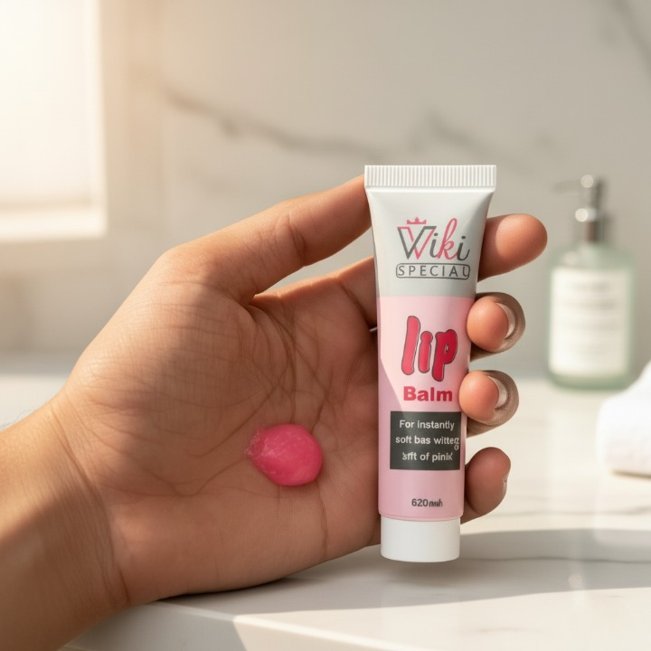Wiki Special Natural Pink Lip Balm – Moisturizing, Nourishing & Long-Lasting Lip Care | Soft Pink Tint | Hydrating Formula for Daily Use